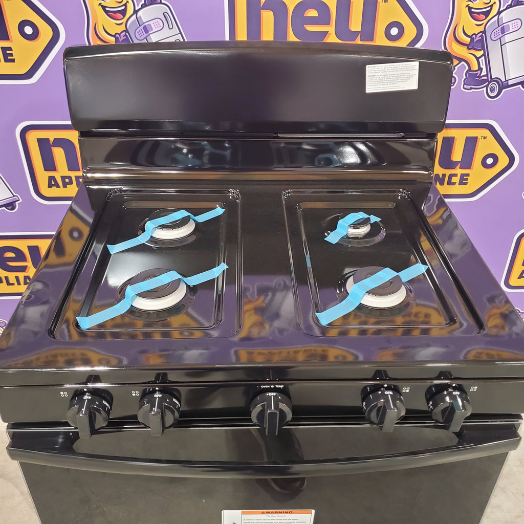 Pictures of Amana 30-inch 4-Burner Freestanding Gas Range with Easy-Clean Glass Door AGR4203MNB - Scratch & Dent (Minor) - Neu Appliance Outlet - Discount Appliance Outlet in Austin, Tx