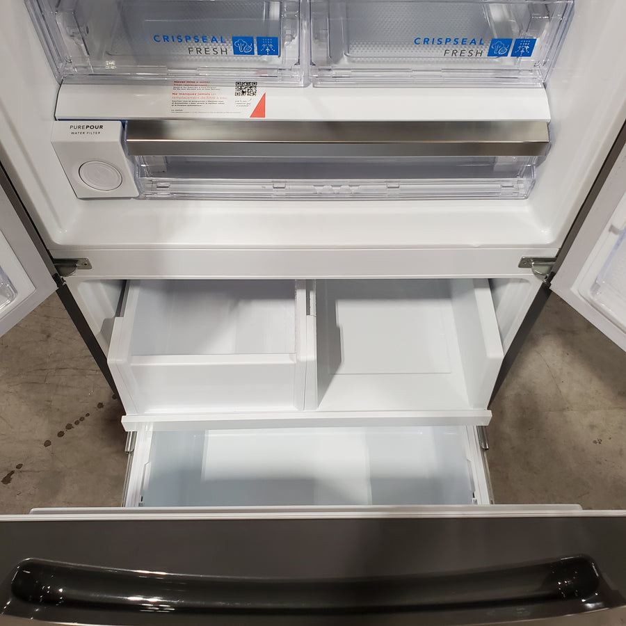 Frigidaire Gallery 20 Cu. Ft. 30" Wide Standard-Depth French Door Refrigerator in Stainless Steel 25139SD773 - GRFN2023AF - Scratch & Dent (Moderate)