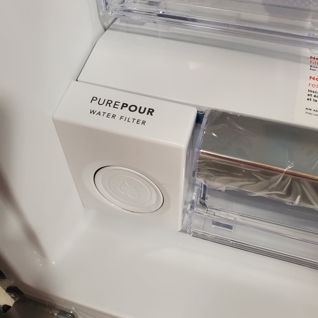 Frigidaire Gallery 20 Cu. Ft. 30" Wide Standard-Depth French Door Refrigerator in Stainless Steel 3SD817 - GRFN2023AF - Scratch & Dent (Moderate)