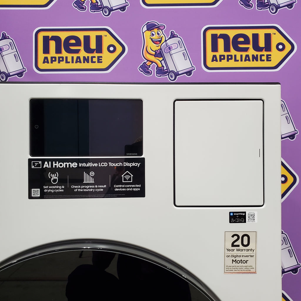 Pictures of Samsung Bespoke 5.3-cu ft Capacity Ivory Vented All-In-One ENERGY STAR Certified Washer Dryer Combo 3SD727 - WD90F53AVY - Scratch & Dent (Minor) - Neu Appliance Outlet - Discount Appliance Outlet in Austin, Tx