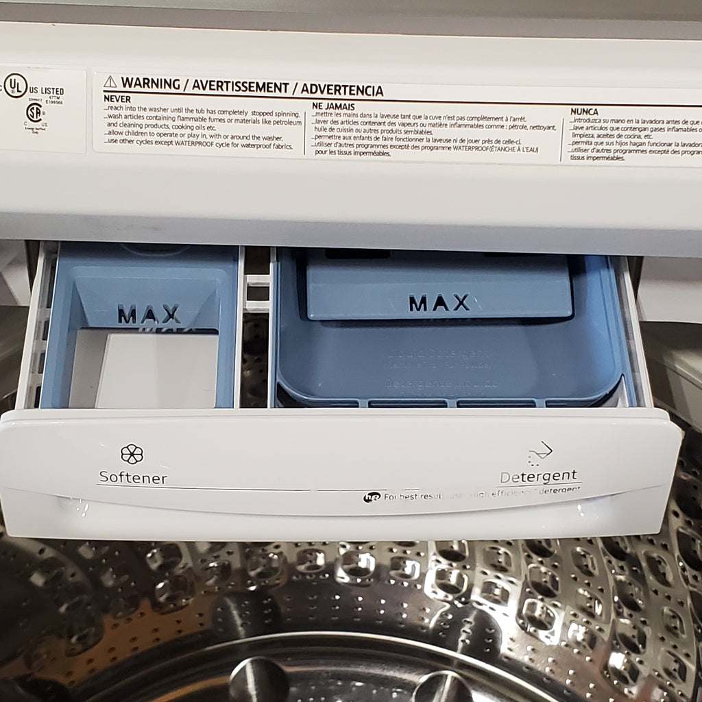 Pictures of Samsung ENERGY STAR 5.0 cu. ft. Top Load Washing Machine with Active Water Jet WA50R5200AW - Certified Refurbished - Neu Appliance Outlet - Discount Appliance Outlet in Austin, Tx