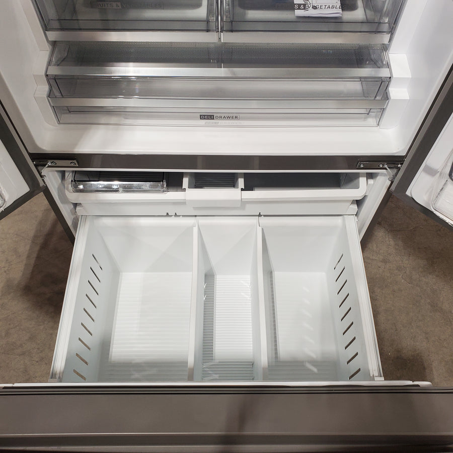Whirlpool French Door 31 Cu. Ft. Refrigerator with Total Coverage Cooling in Fingerprint Resistant Stainless Steel 22131SD115 - WRFF3136SZ - Scratch & Dent (Minor)