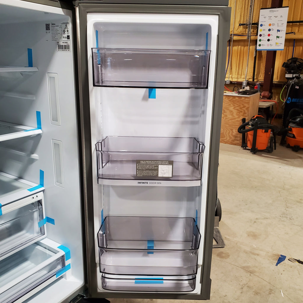 Midea Energy Star 29 cu. ft. OneTouch AutoFill™ French Door Refrigerator in Stainless Steel 3SD496 - MRF29D9BST - Scratch & Dent (Minor)