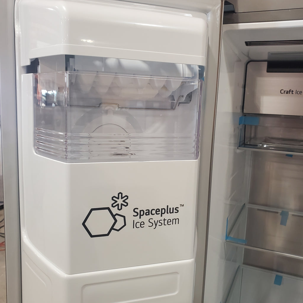 Pictures of LG ENERGY STAR 27 cu. ft. Side by Side Refrigerator with Edge-to-Edge InstaView in Print Proof Stainless Steel - 3SD499 - LRSOS2706S - Scratch & Dent - Minor - Neu Appliance Outlet - Discount Appliance Outlet in Austin, Tx