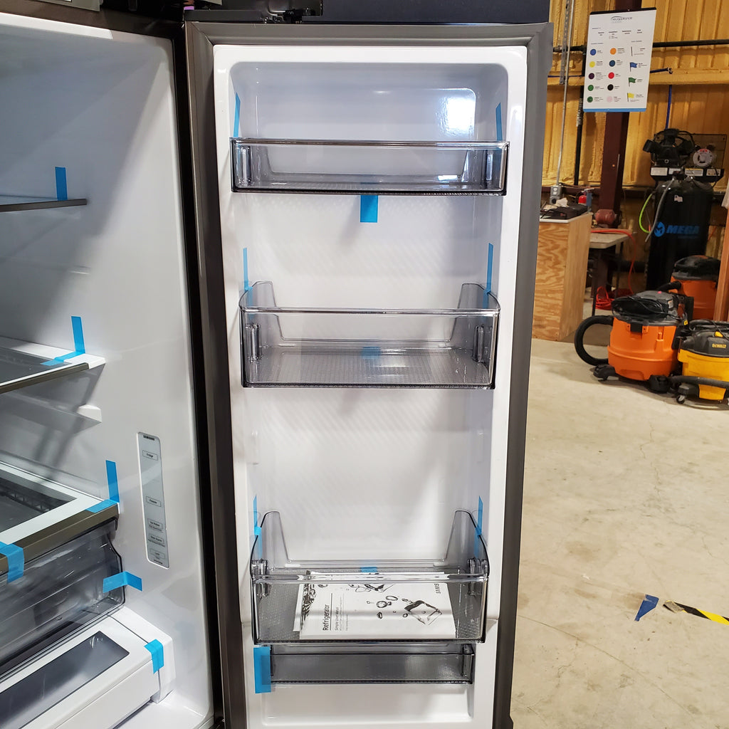 Pictures of Samsung 32 cu. ft. Mega Capacity 3-Door French Door Refrigerator with Dual Auto Ice Maker in Stainless Steel 4SD427 - RF32CG5100SR - Scratch & Dent (Minor) - Neu Appliance Outlet - Discount Appliance Outlet in Austin, Tx