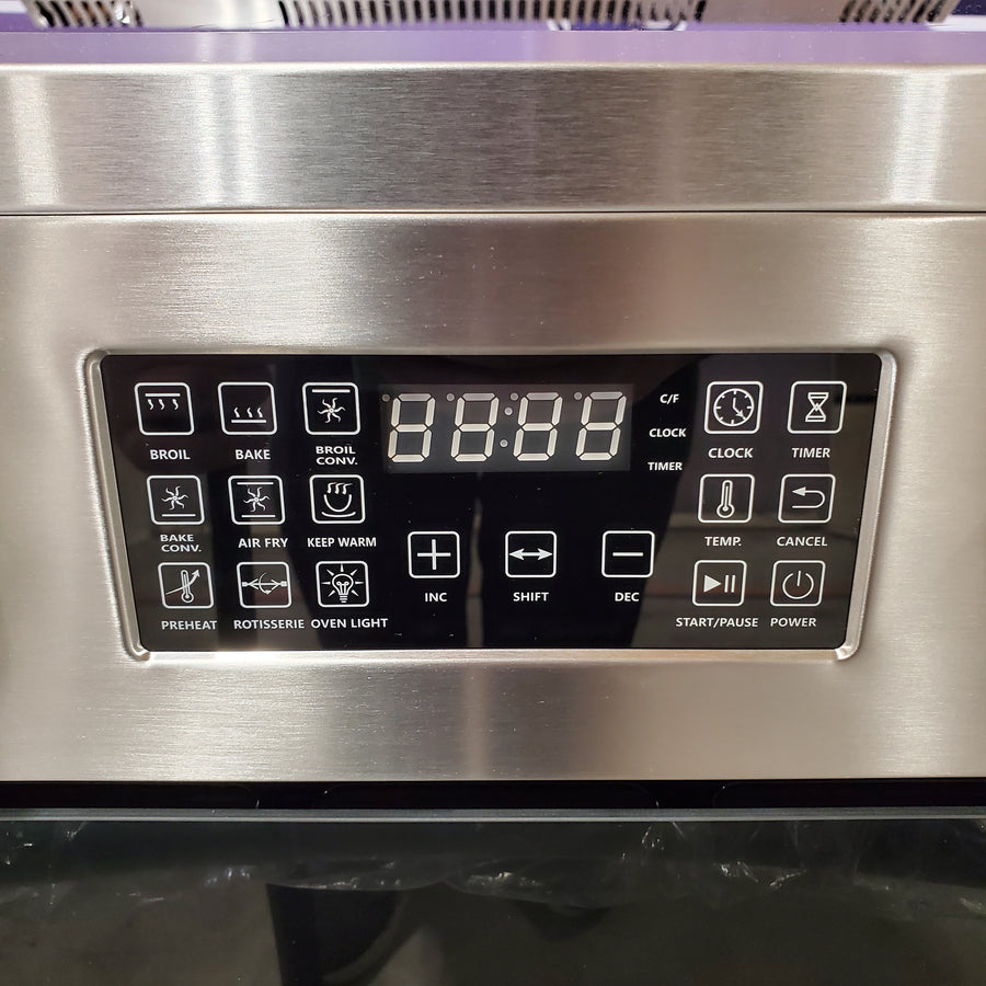 Lanbo 24 in. 4 Burner Elements Freestanding Electric Range in Stainless Steel with Air Fry, Rotisserie and True Convection 251315SD1150 - LBERT24RCSAA - Scratch & Dent (Minor)