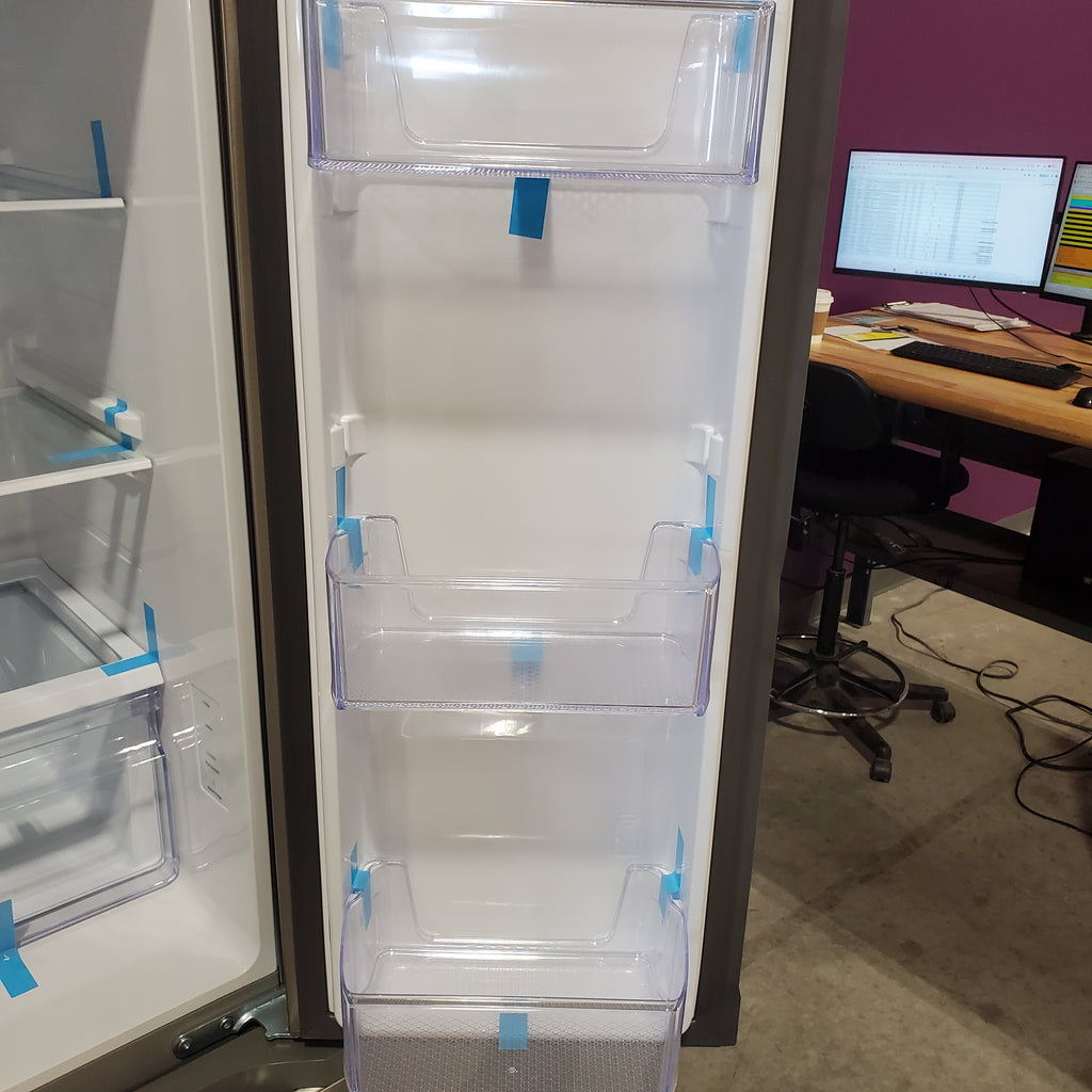 Pictures of 33 in. Wide Fingerprint Resistant Stainless Steel ENERGY STAR Smart Samsung 17.5 cu. ft. 3 Door French Door Refrigerator with Internal Ice Maker RF18A5101SR - Open Box - Neu Appliance Outlet - Discount Appliance Outlet in Austin, Tx