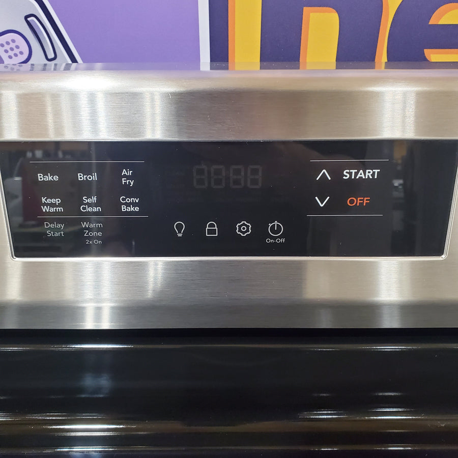Frigidaire Electric Range with Five Cooktop Element, Air Fry and Self Cleaning 7SD793 - FCRE3083AS - Open Box