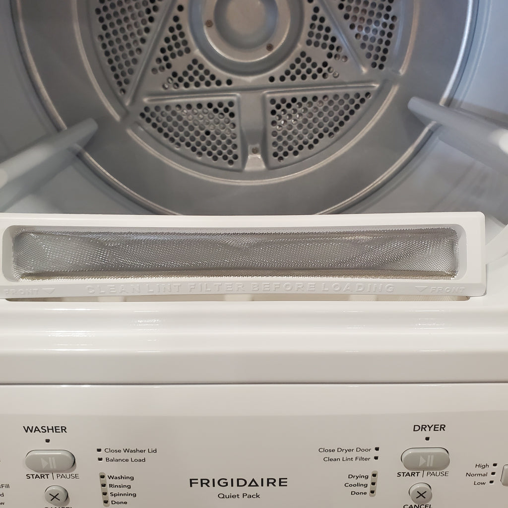 Pictures of Frigidaire Gas Washer/Dryer Laundry Center - 3.9 Cu. Ft Washer and 5.5 Cu. Ft. Dryer 3SD605 - FLCG7522AW - Scratch & Dent (Moderate) - Neu Appliance Outlet - Discount Appliance Outlet in Austin, Tx