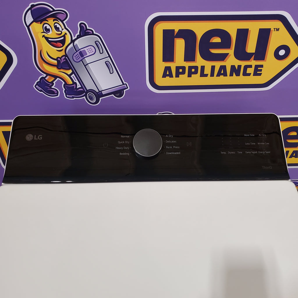 Pictures of LG Energy Star Certified 7.3 cu. ft. Ultra Large Capacity Rear Control Electric Dryer with LG EasyLoad™ Door and AI Sensing DLE8400WE - Open Box - Neu Appliance Outlet - Discount Appliance Outlet in Austin, Tx