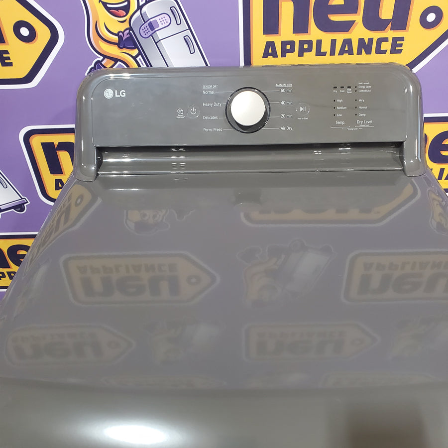 LG 7.3 cu. ft. Ultra Large High Efficiency Electric Dryer in Monochrome Grey 21SD020 - DLE6100M - Open Box