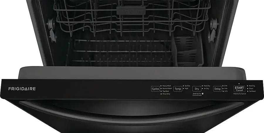 Frigidaire Top Control Built-In Plastic Tub Dishwasher with MaxDry 52 dBA in Black 25136SD615 - FDPH4316AB - Open Box