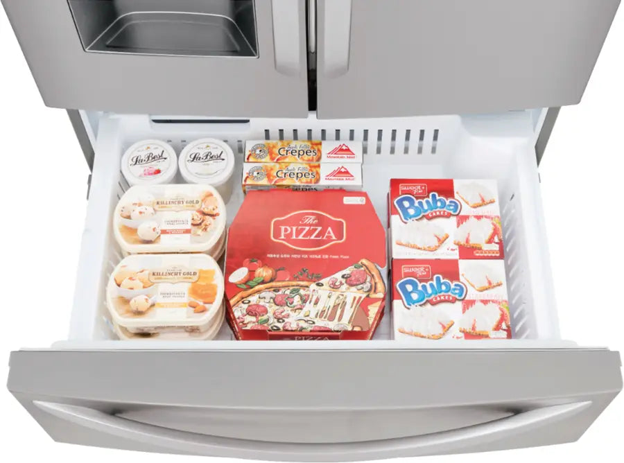 Pictures of LG 28 cu. ft. Standard-Depth 4-Door French Door with Double Freezer and Ice & Water Dispenser 3SD679 - LMXS28626S - Scratch & Dent (Minor) - Neu Appliance Outlet - Discount Appliance Outlet in Austin, Tx