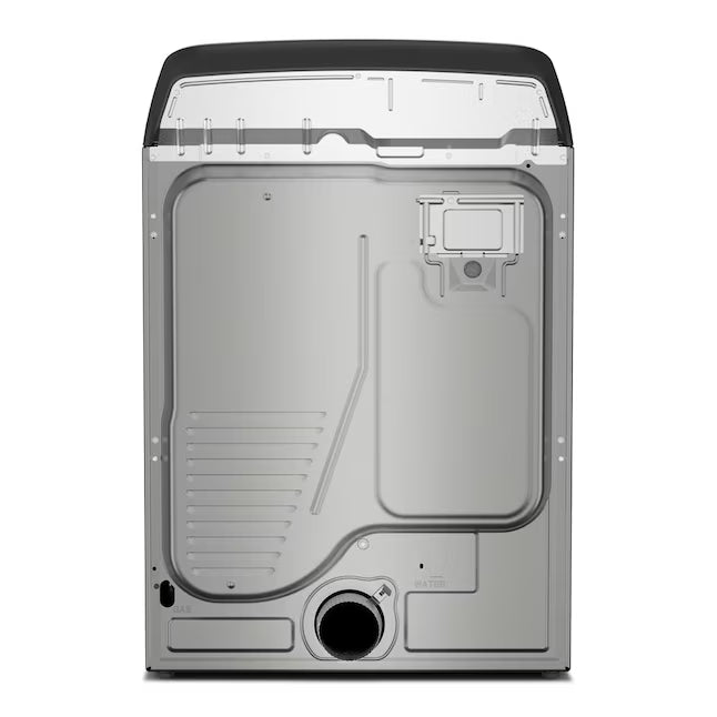 Maytag 5.3 cu. ft. Top Load Washer in Classic Silver with Impeller and Extra Power Option MTW6200RR - Open Box and Maytag 7.4 cu. ft. Vented Front Load Electric Dryer in Classic Silver with Extra Power MED6205RR - Open Box