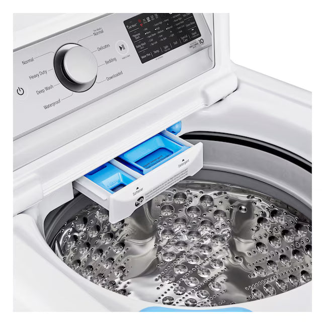 LG 5.5 cu. ft. Mega Capacity Smart Wi-Fi Enabled Top Load Washer with Impeller & TurboWash3D™ Technology WT7400CW - Certified Refurbished