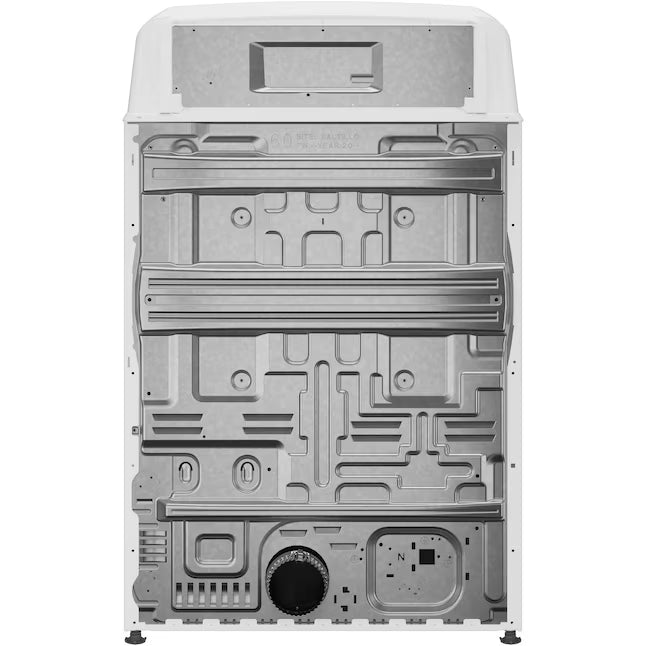 GE White Electric 6.2 Cu. Ft. Capacity Dryer with Shallow Depth and Up to 120 Ft. Venting Capability 22421754 - GTX33EASKWW - Open Box