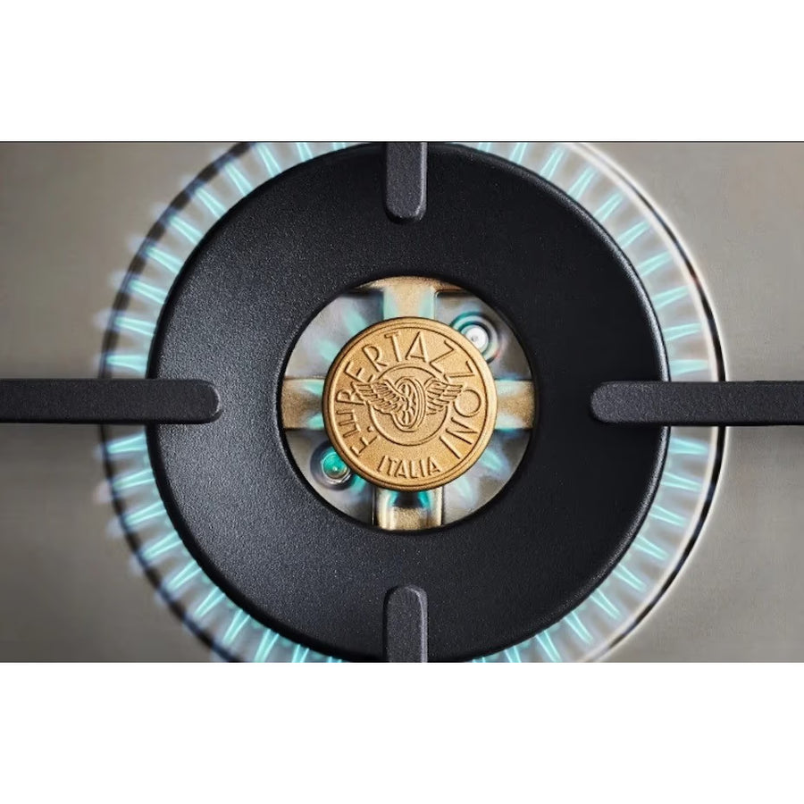 Bertazzoni Master Series 48 Inch Freestanding Gas Range with 6 Sealed Burners, 7 cu. ft. Total Oven Capacity, Double Oven, European Convection Oven, and Electric Griddle: Natural Gas 11113107 - MAS486BTFGMX - Scratch & Dent (Minor)