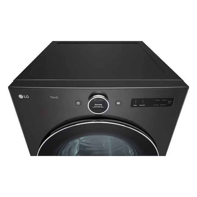 LG 4.5 cu. ft. Smart Front Load Washer with TurboWash® 360° and ezDispense® WM5700HVA - Scratch & Dent (Moderate) and 7.4 cu. ft. Ultra Large Capacity Smart Front Load Electric Dryer with Built-In Intelligence & TurboSteam® 16275 - DLEX6700B - Open Box