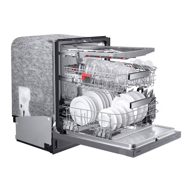 Samsung Fingerprint Resistant Stainless Steel AutoRelease Smart 39dBA Dishwasher with Linear Wash 6SD148 - DW80R9950US - Scratch & Dent (Minor)