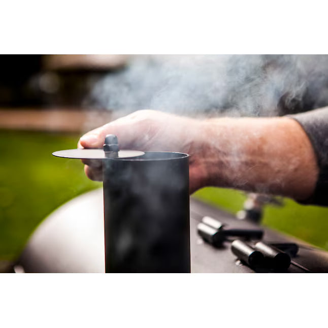 Oklahoma Joe's Canyon Black Liquid Propane and Charcoal Combo Grill 6SD140 - 24203004 - Scratch & Dent (Minor)