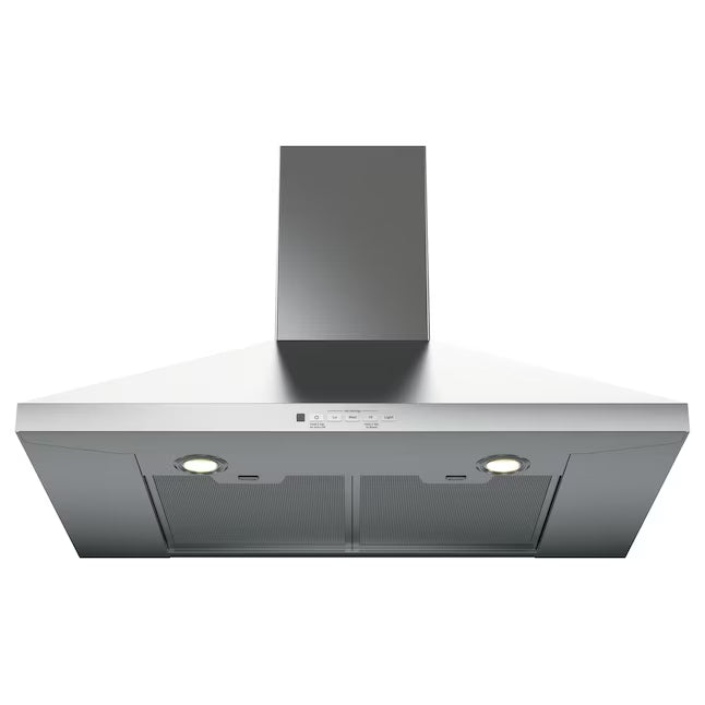 GE® 30" Wall-Mount Pyramid Chimney Hood in Stainless Steel JVW5301SJSS - Open Box