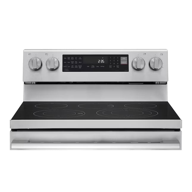 LG 6.3 cu. ft. Smart Wi-Fi Enabled ProBake Convection® Electric Range with Air Fry & EasyClean® 22136SD359 - LREN6325XE - Scratch & Dent (Minor)