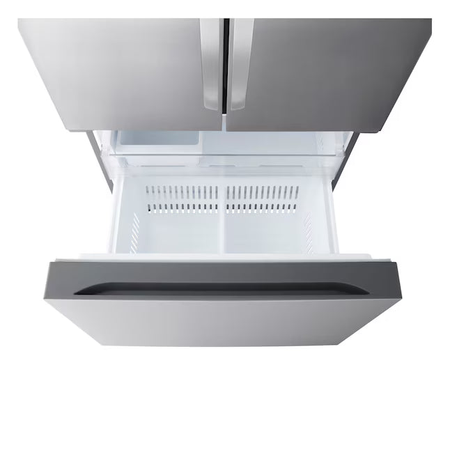 LG 33 in. W. 21 cu.ft. SMART Counter Depth MAX French Door Refrigerator with Ice Maker in PrintProof Stainless Steel 22133SD212 - LF21G6200S - Scratch & Dent (Moderate)