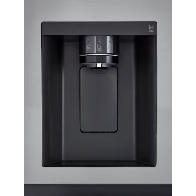 LG 23 cu. ft. Side-by-Side Counter-Depth Refrigerator with Smooth Touch Dispenser 21SD010 - LRSXC2306S - Open Box