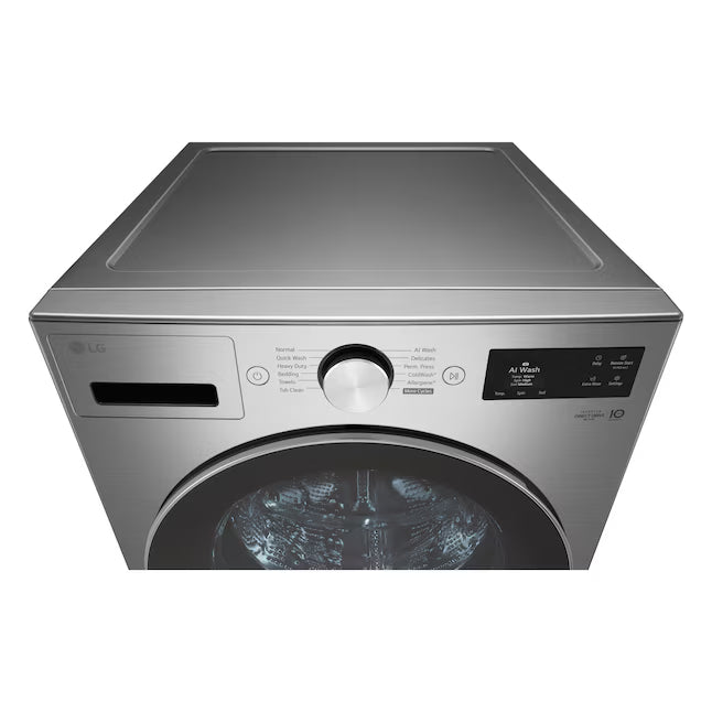 LG 5.0 cu. ft. Mega Capacity Smart Front Load Washer with TurboWash® 360°, AI Sensing and Hybrid Electronic Controls with LCD Display WM5800HVA - Scratch & Dent - Minor