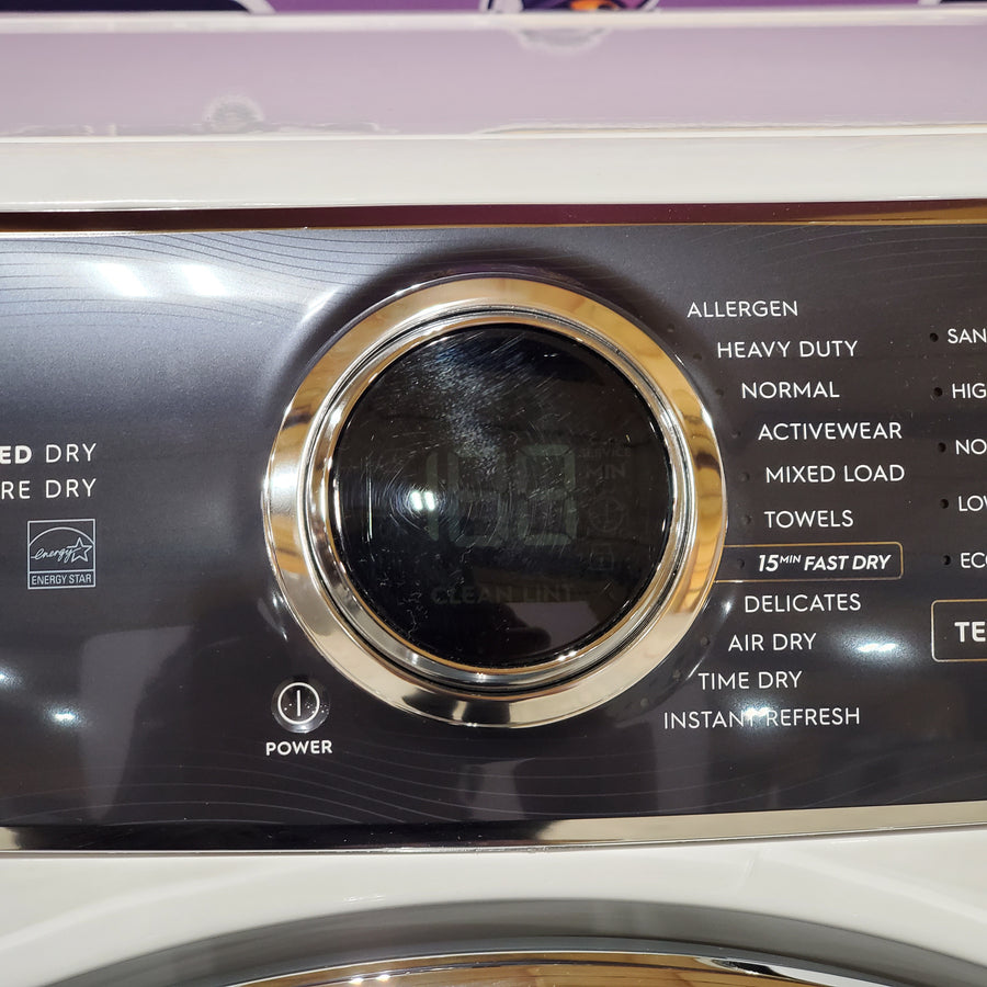 Electrolux 4.5 Cu.Ft. Stackable Front Load Washer with Steam and SmartBoost Wash System ELFW7637AW - Scratch & Dent (Moderate) and Electrolux 8.0 cu. ft. Front Load Electric Dryer with Perfect Steam ELFE7637AW - Scratch & Dent (Minor)