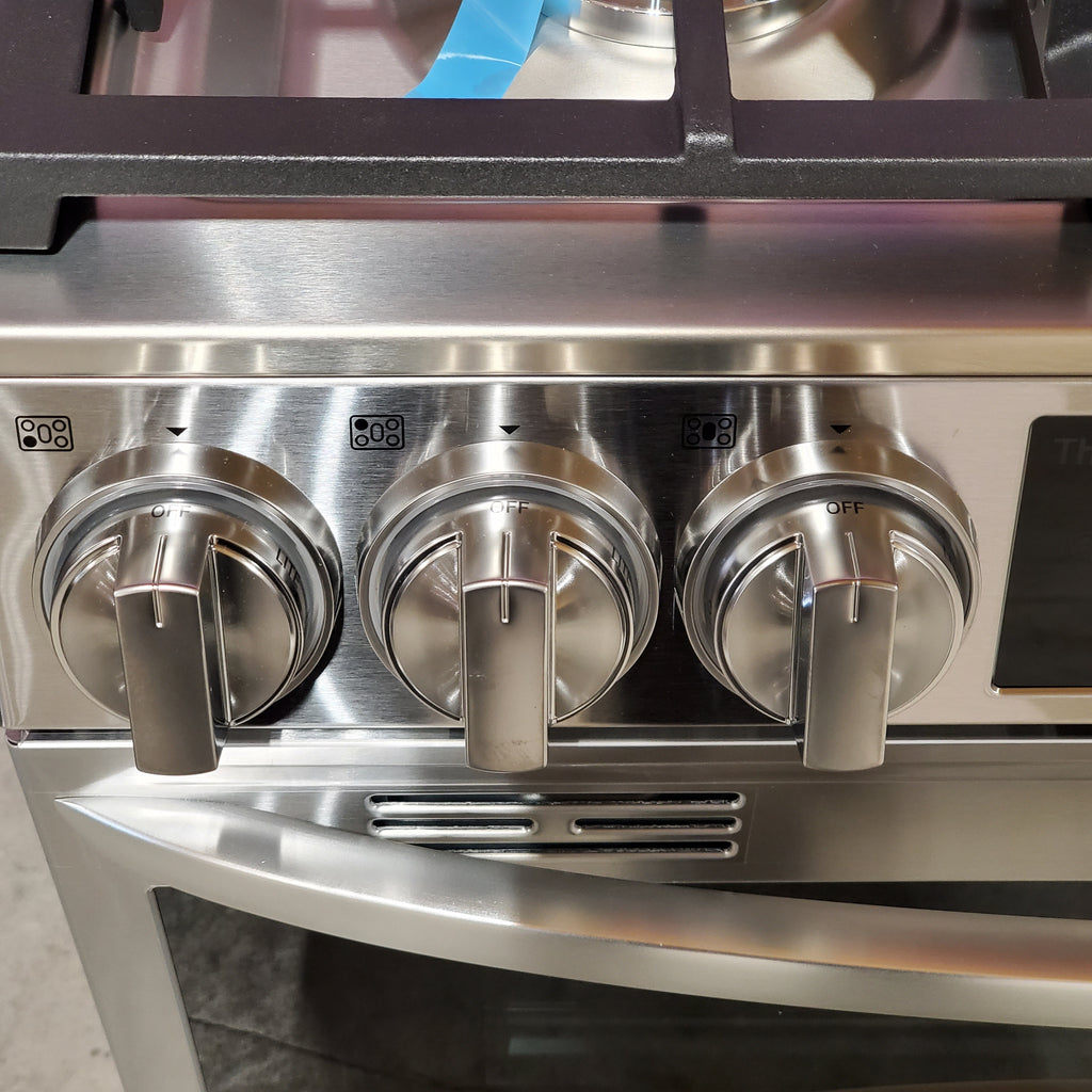 LG 6.9 cu. ft. Smart Gas Double Oven Slide-in Range with InstaView®, ProBake® Convection, Air Fry, and Air Sous Vide 3SD906 - LTGL6937F - Open Box