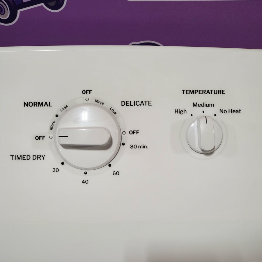 Hotpoint 6.2 cu. ft. Capacity Electric Dryer with Up To 120 ft. Venting and Shallow Depth 25SD091 - HTX26EASWWW - Open Box