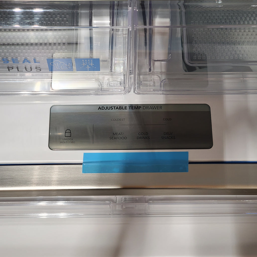 Frigidaire 27.8-cu ft ENERGY STAR French Door Refrigerator with Dual Ice Maker in Fingerprint Resistant Stainless Steel - 3SD764 - GRFS2853AF - Scratch & Dent (Minor)