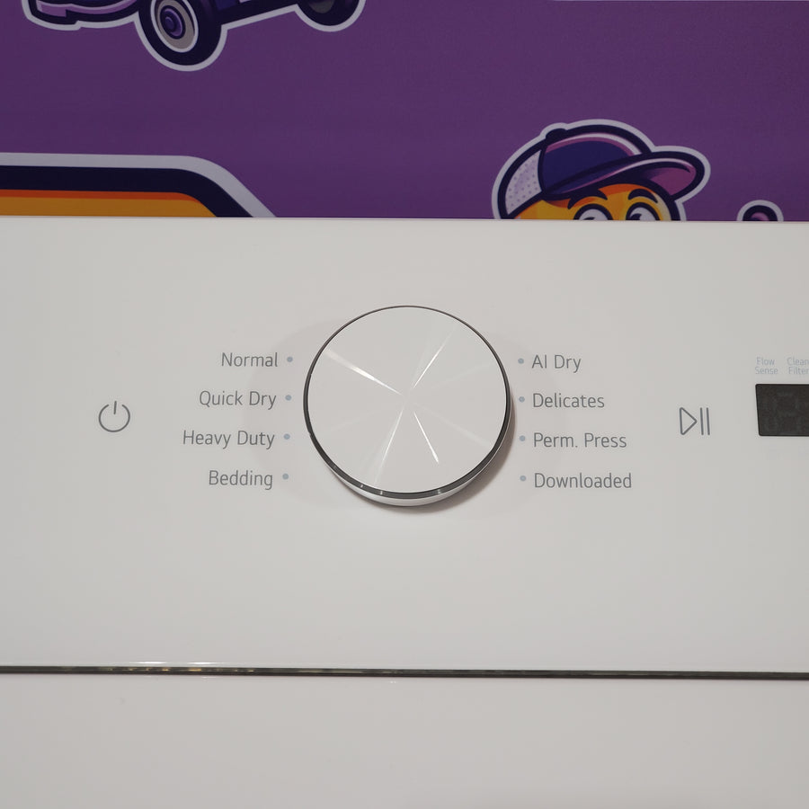 LG 7.3 cu. ft. Ultra Large Capacity Rear Control Gas Dryer with AI Sensing and ThinQ® Smart Features 25SD101 - DLG8201W - Scratch & Dent (Minor)