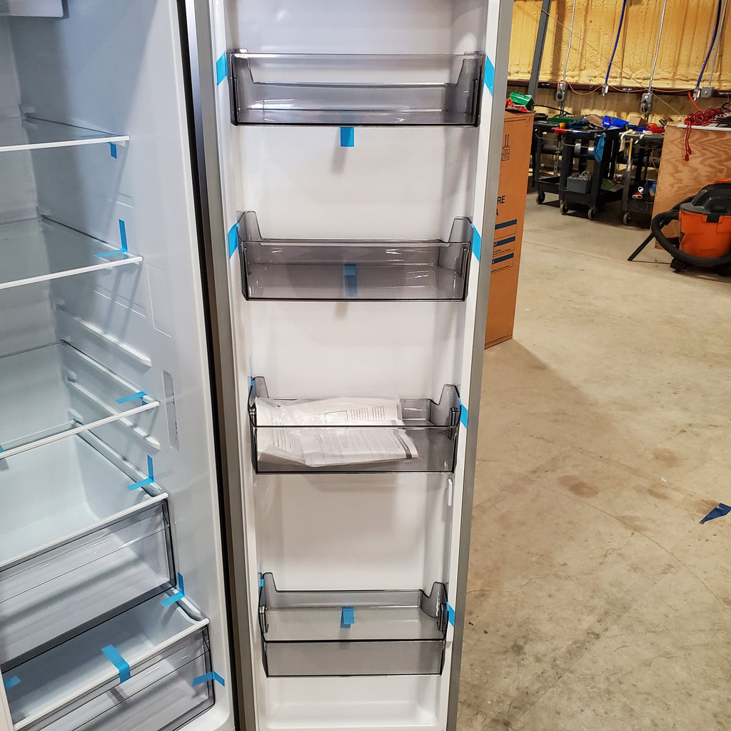 Hisense 29.1 cu. ft. Standard Depth Side by Side Refrigerator Stainless Steel 3SD899 - HRS290P5FSE - Scratch & Dent (Minor)