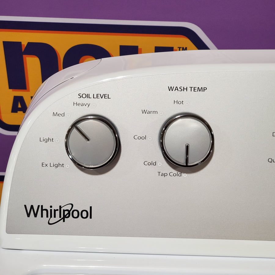 Whirlpool 3.5 cu. ft. High Efficiency Top Load Washing Machine with Deep Water Wash 24SD29 - WTW4816FW - Scratch & Dent (Minor)