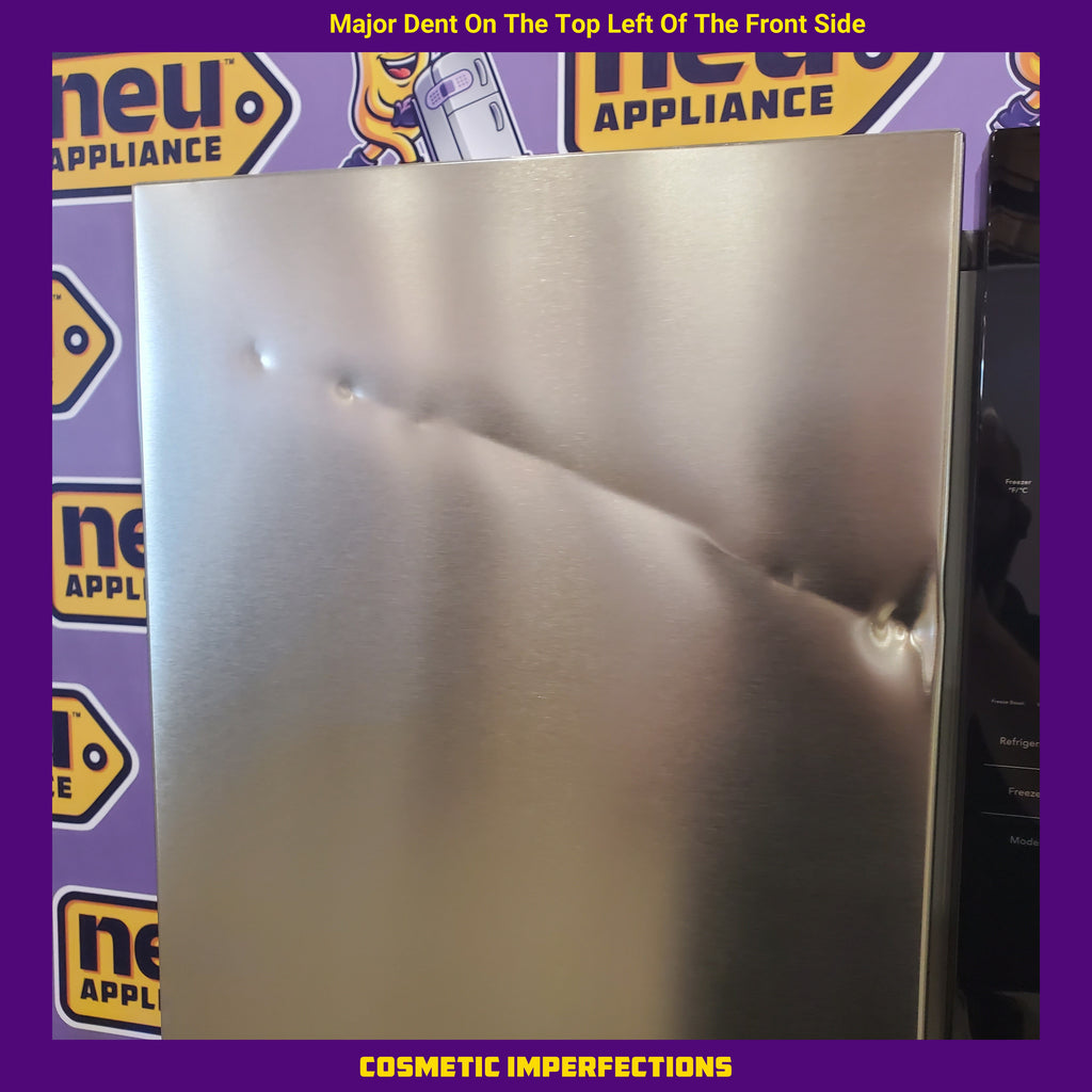 Pictures of Frigidaire 21 Cu. Ft. Counter-Depth Side-by-Side Refrigerator in Fingerprint-Resistant Stainless Steel - 3SD395 - FRSG2115AV - Scratch & Dent (Major) - Neu Appliance Outlet - Discount Appliance Outlet in Austin, Tx