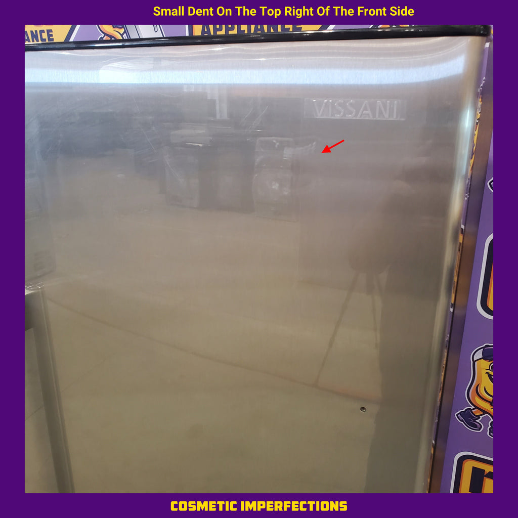 Pictures of Vissani 24 in. 11 cu. ft. Convertible Energy Star Auto Defrost Garage Ready Upright Freezer/Refrigerator in Stainless Steel VSF11US2A16 - Scratch & Dent (Minor) - Neu Appliance Outlet - Discount Appliance Outlet in Austin, Tx