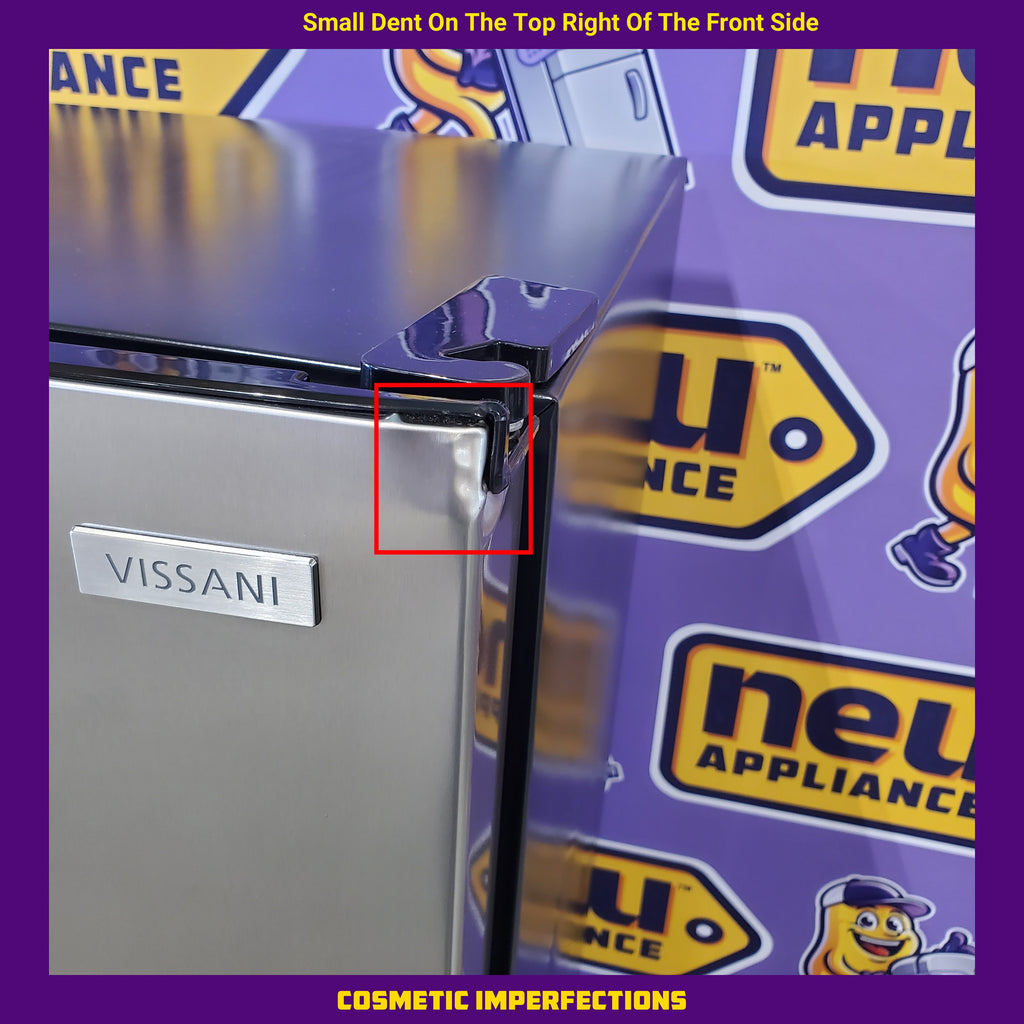 Pictures of Vissani 7.1 cu. ft. Manual Defrost Convertible Upright Freezer in Stainless Steel Look MDUFC7SS4 - Scratch & Dent (Minor) - Neu Appliance Outlet - Discount Appliance Outlet in Austin, Tx