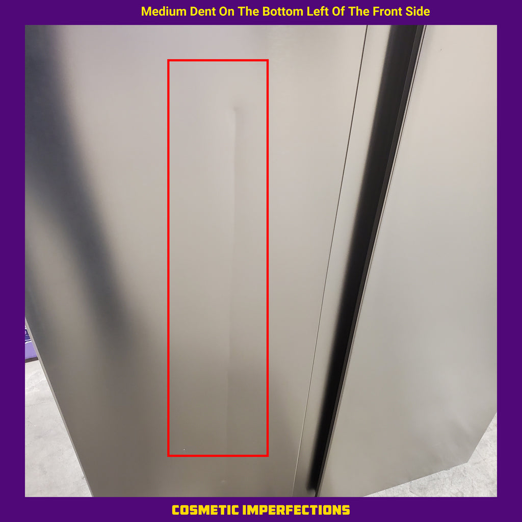 Pictures of Frigidaire 21 Cu. Ft. 36" Counter-Depth Side-by-Side Refrigerator in Fingerprint-Resistant Stainless Steel FRSG2115AV - Scratch & Dent (Minor) - Neu Appliance Outlet - Discount Appliance Outlet in Austin, Tx