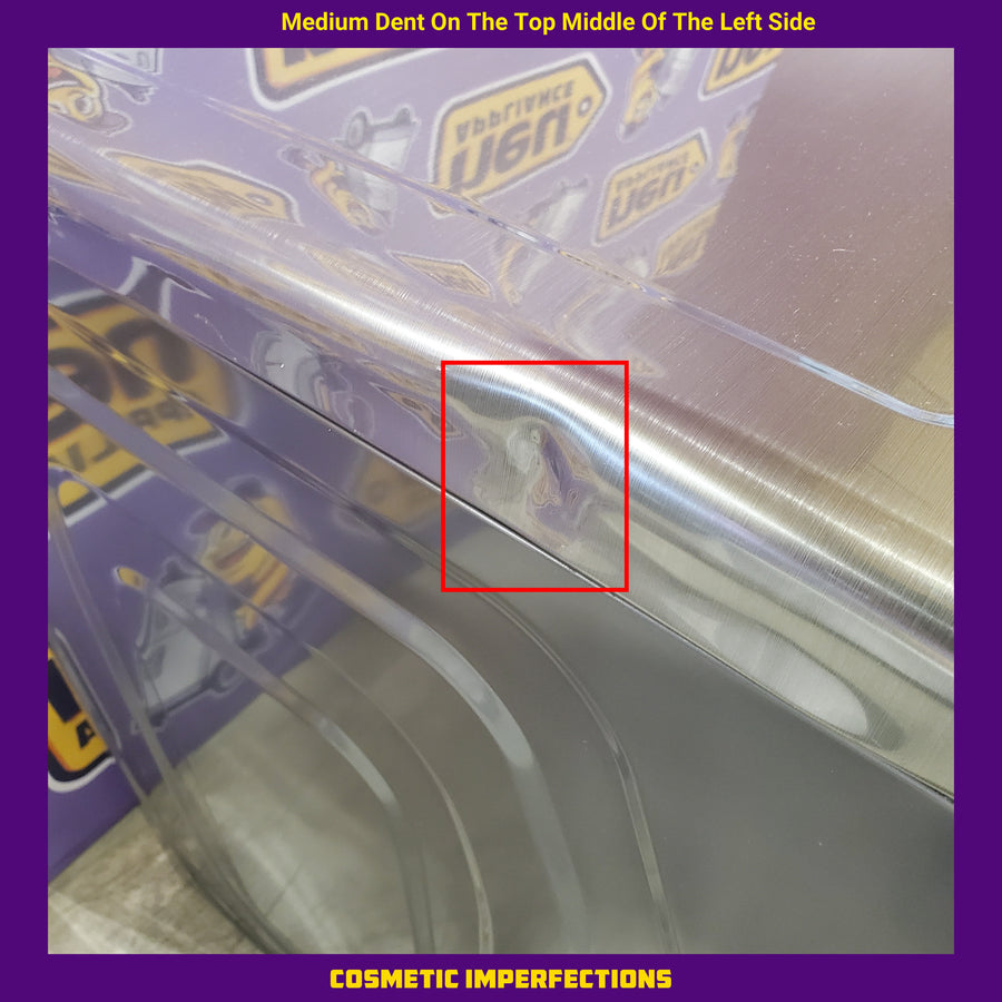 Samsung 7.5 cu. ft. Front Load Propane Converted Gas Dryer with Steam in Platinum DVG45B6300P - Scratch & Dent (Moderate)