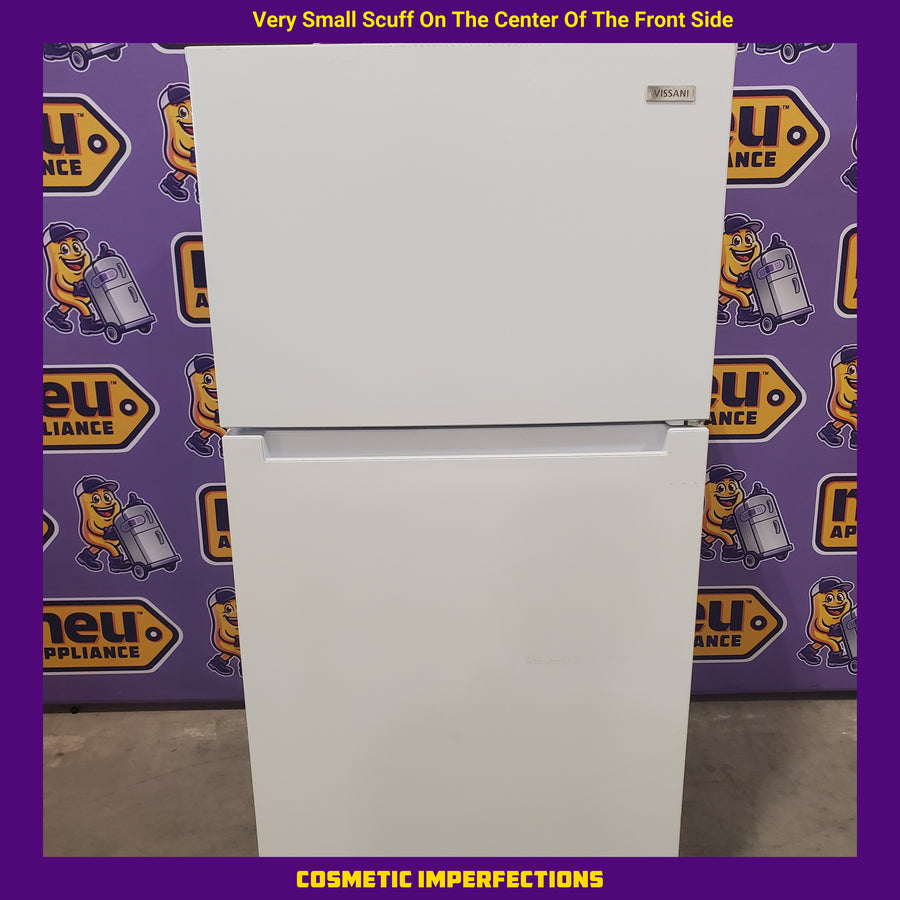 Vissani 14.2 cu. ft. Top Freezer Refrigerator in White, Garage Ready 25133SD431 - MDTF14WH5 - Scratch & Dent (Minor)