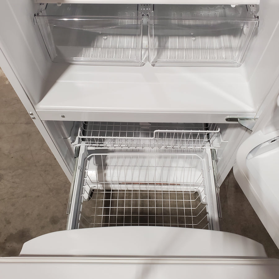 Whirlpool 18.7 cu. ft. Bottom Freezer Refrigerator in White WRB329DMBW - Scratch & Dent (Minor)