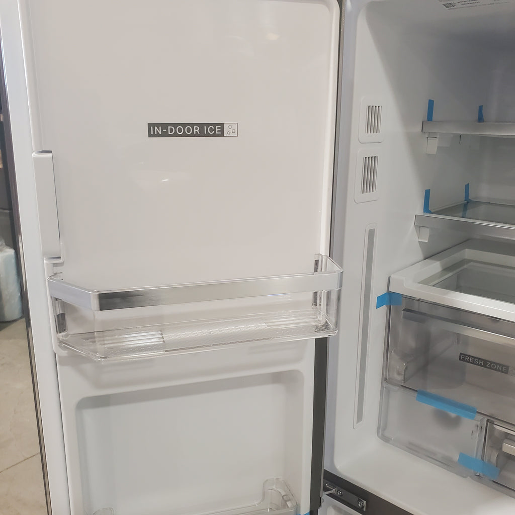 Pictures of Whirlpool Stainless Steel Counter Depth 4 Door French Door 36 Inch Refrigerator with Ice Maker in Door and Triple Evaporation System WRQC7836RZ - Scratch and Dent (Minor) - Neu Appliance Outlet - Discount Appliance Outlet in Austin, Tx