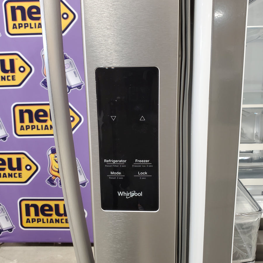 Whirlpool French Door 31 Cu. Ft. Refrigerator with Total Coverage Cooling in Fingerprint Resistant Stainless Steel 22131SD115 - WRFF3136SZ - Scratch & Dent (Minor)