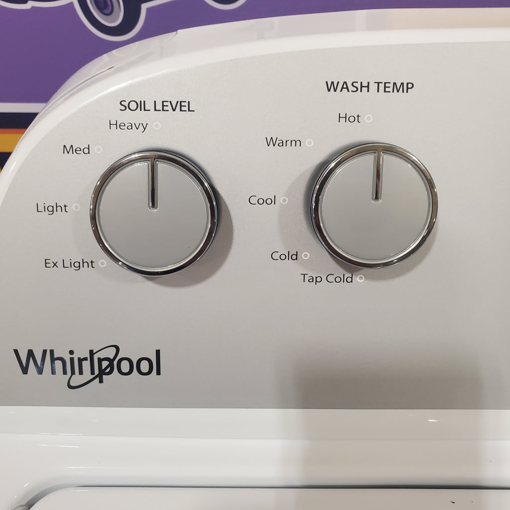 Pictures of HE Whirlpool 3.5 cu. ft. Top Load Washing Machine with Deep Water Wash WTW4816FW and 7 cu. ft. Electric Dryer with AutoDry WED4815EW- Scratch & Dent - Minor - Neu Appliance Outlet - Discount Appliance Outlet in Austin, Tx