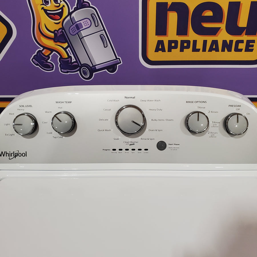 Whirlpool 3.5 cu. ft. High Efficiency Top Load Washing Machine with Deep Water Wash 22134SD241 - WTW4816FW - Scratch & Dent (Minor)