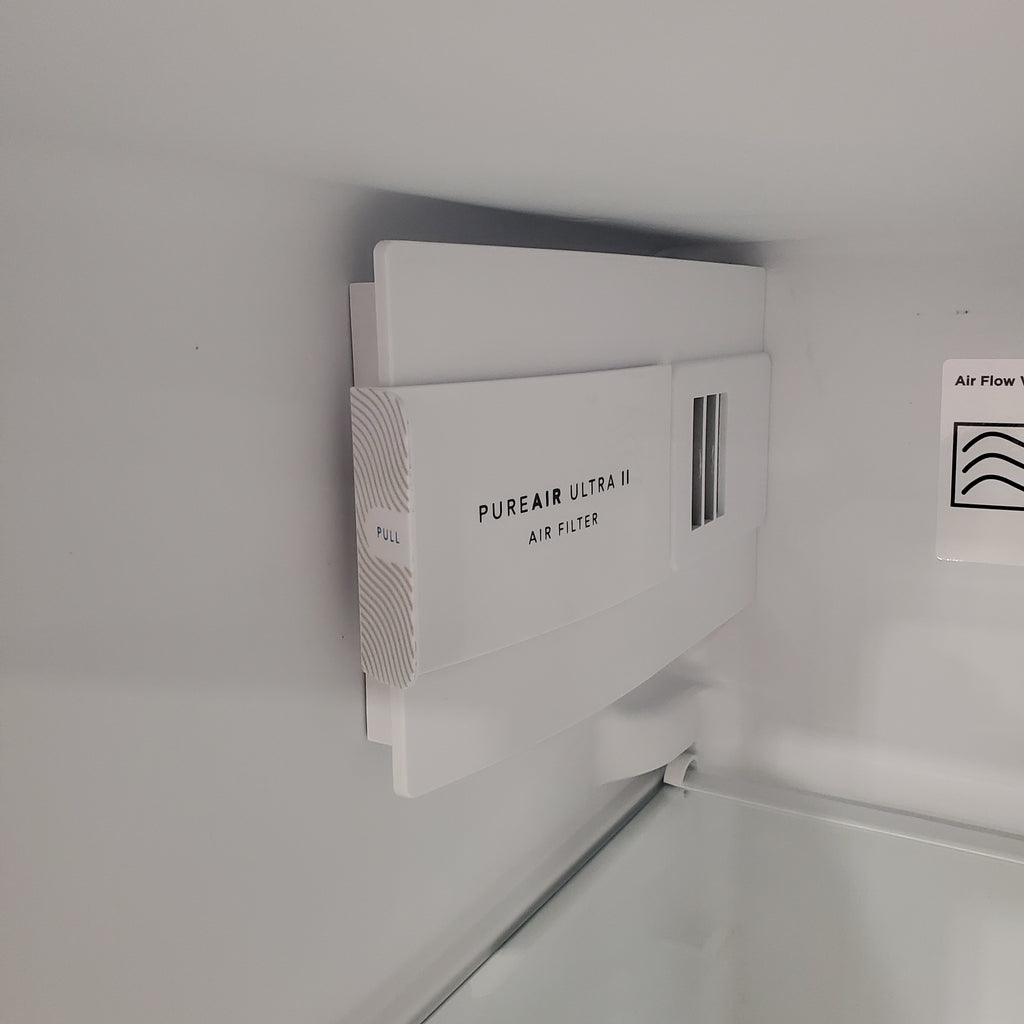 Pictures of Frigidaire 25.6-cu ft ENERGY STAR Side-by-Side Refrigerator with Ice Maker in Fingerprint Resistant Stainless Steel - 3SD675 - FRSS26L3AF - Scratch and Dent (Minor) - Neu Appliance Outlet - Discount Appliance Outlet in Austin, Tx