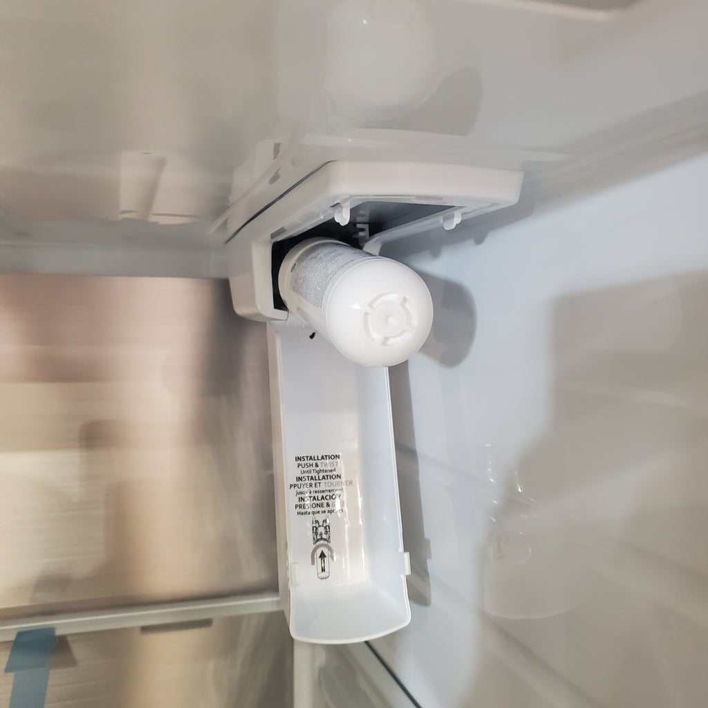 Pictures of LG ENERGY STAR 27 cu. ft. Side by Side Refrigerator with Edge-to-Edge InstaView in Print Proof Stainless Steel - 3SD499 - LRSOS2706S - Scratch & Dent - Minor - Neu Appliance Outlet - Discount Appliance Outlet in Austin, Tx