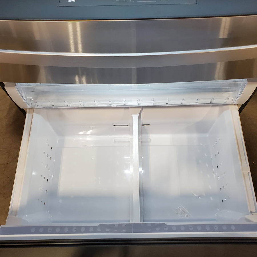 GE Profile 28.7 cu. ft. 4-Door French Door Refrigerator in Stainless Steel with Dual-Dispense Autofill Pitcher 22136SD342 - PGE29BYTFS - Scratch & Dent (Moderate)